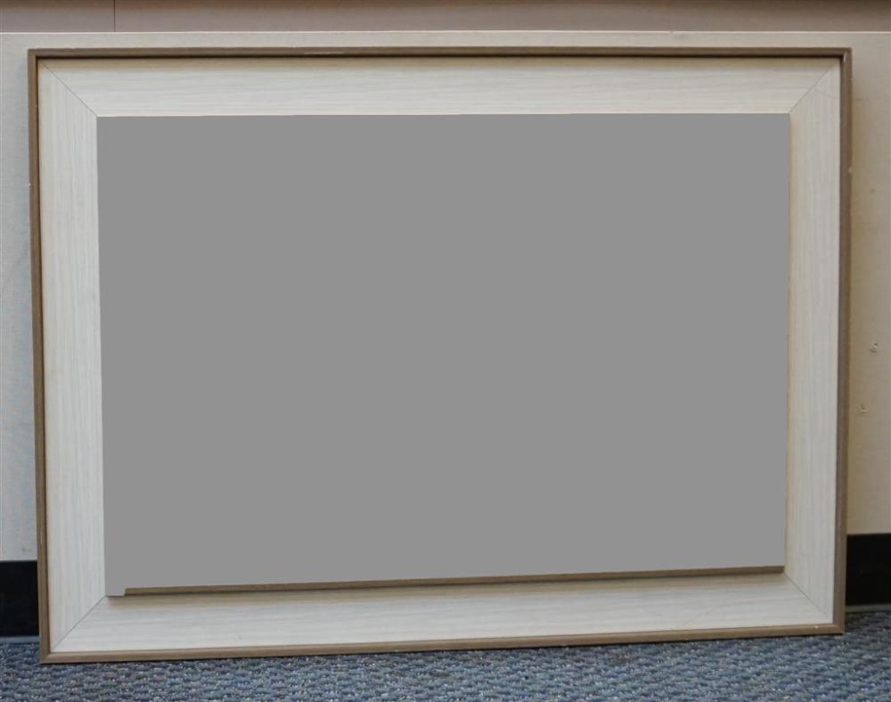 CONTEMPORARY WHITE AND GRAY PAINTED