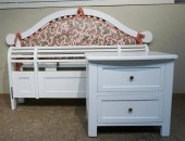 CONTEMPORARY WHITE ENAMEL QUEE