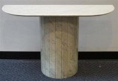 CONTEMPORARY WHITE MARBLE DEMI