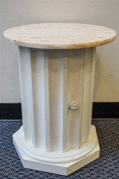 CONTEMPORARY WHITE PAINTED COL