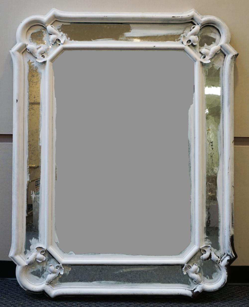CONTEMPORARY WHITE PAINTED METAL