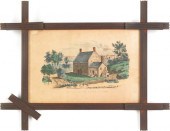 Contemporary winter scene sche