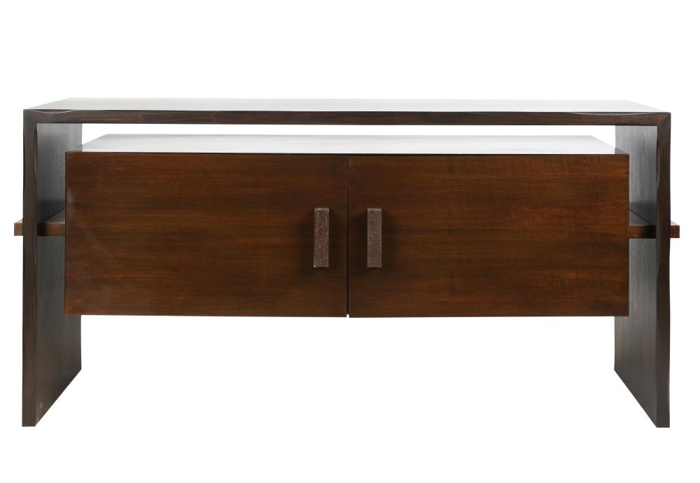 CONTEMPORARY WOOD AND LACQUERED