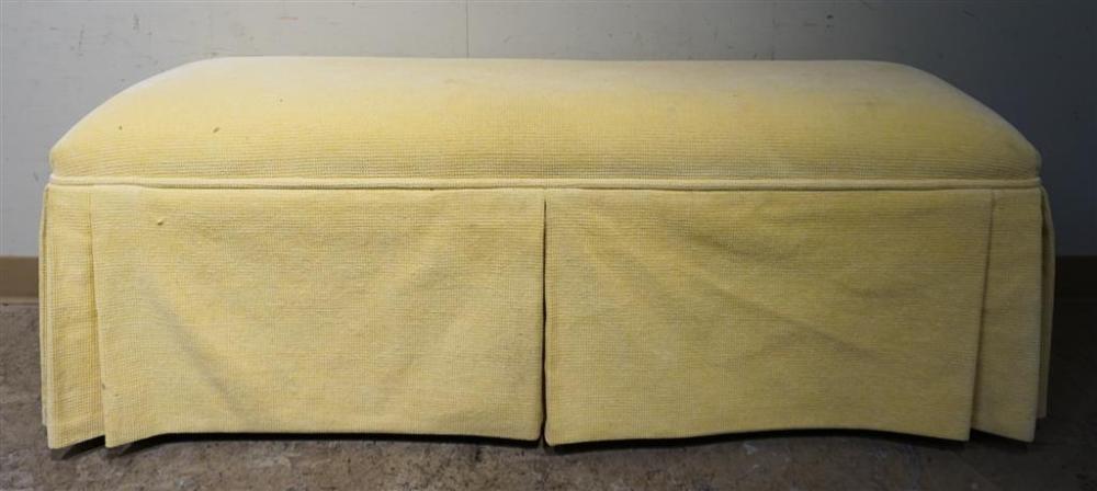 CONTEMPORARY YELLOW UPHOLSTERED