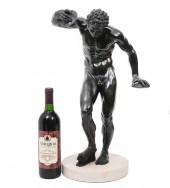 CONTINENTAL 19TH C. BRONZE FIG