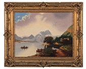 Continental Alpine Lake Scene
