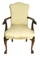 CONTINENTAL ARM CHAIR, 19TH C.