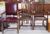 CONTINENTAL ARM CHAIR & PAIR O