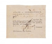CONTINENTAL ARMY PAY STUB TO P