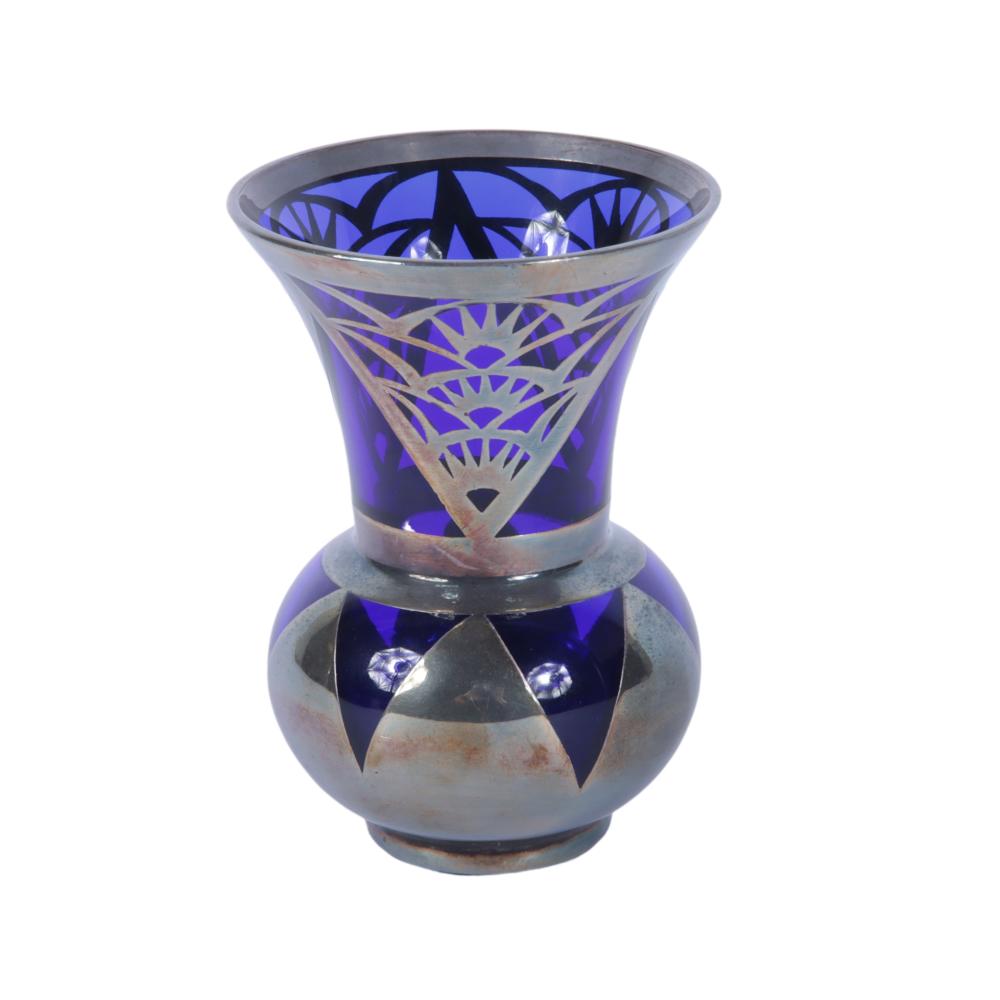 CONTINENTAL ART DECO COBALT BLUE