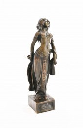 CONTINENTAL ART DECO PATINATED