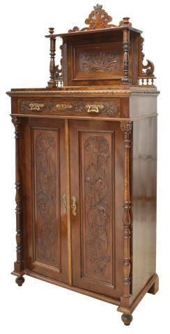 CONTINENTAL ART NOUVEAU CARVED SIDE