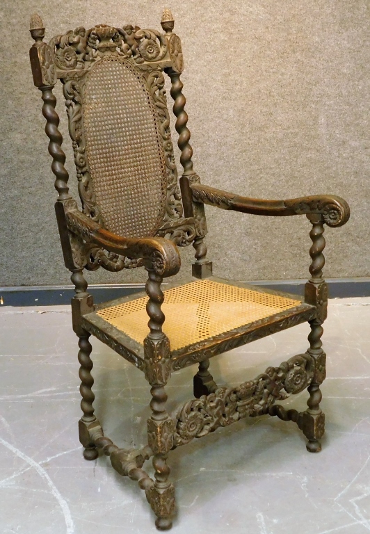 CONTINENTAL BAROQUE CARVED WOOD