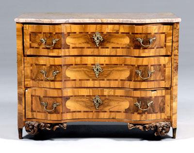 Continental baroque commode, rose