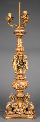 CONTINENTAL BAROQUE STYLE GILT