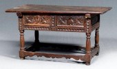 Continental Baroque walnut tab