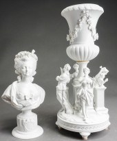 CONTINENTAL BISQUE FIGURAL BAS