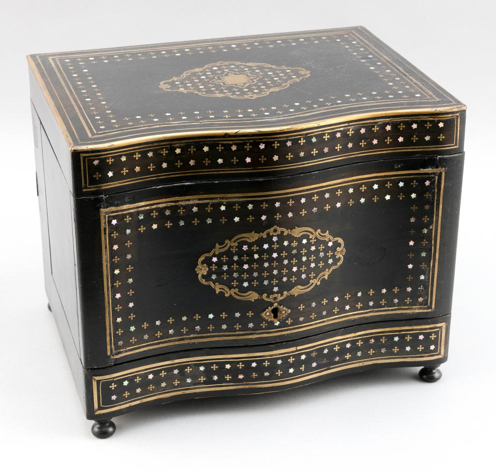 CONTINENTAL BLACK LACQUERED WOOD