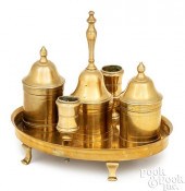 CONTINENTAL BRASS INK STANDISH