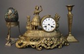 CONTINENTAL BRASS MANTLE CLOCK