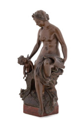 CONTINENTAL BRONZE FIGURE OF C