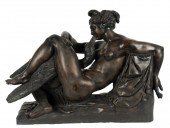 CONTINENTAL BRONZE FIGURE OF L