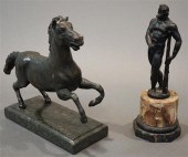 CONTINENTAL BRONZE FIGURE OF M