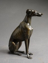 CONTINENTAL BRONZE FIGURE OF S