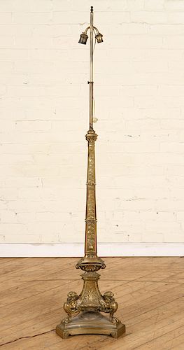 CONTINENTAL BRONZE FLOOR LAMP