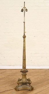 CONTINENTAL BRONZE FLOOR LAMP