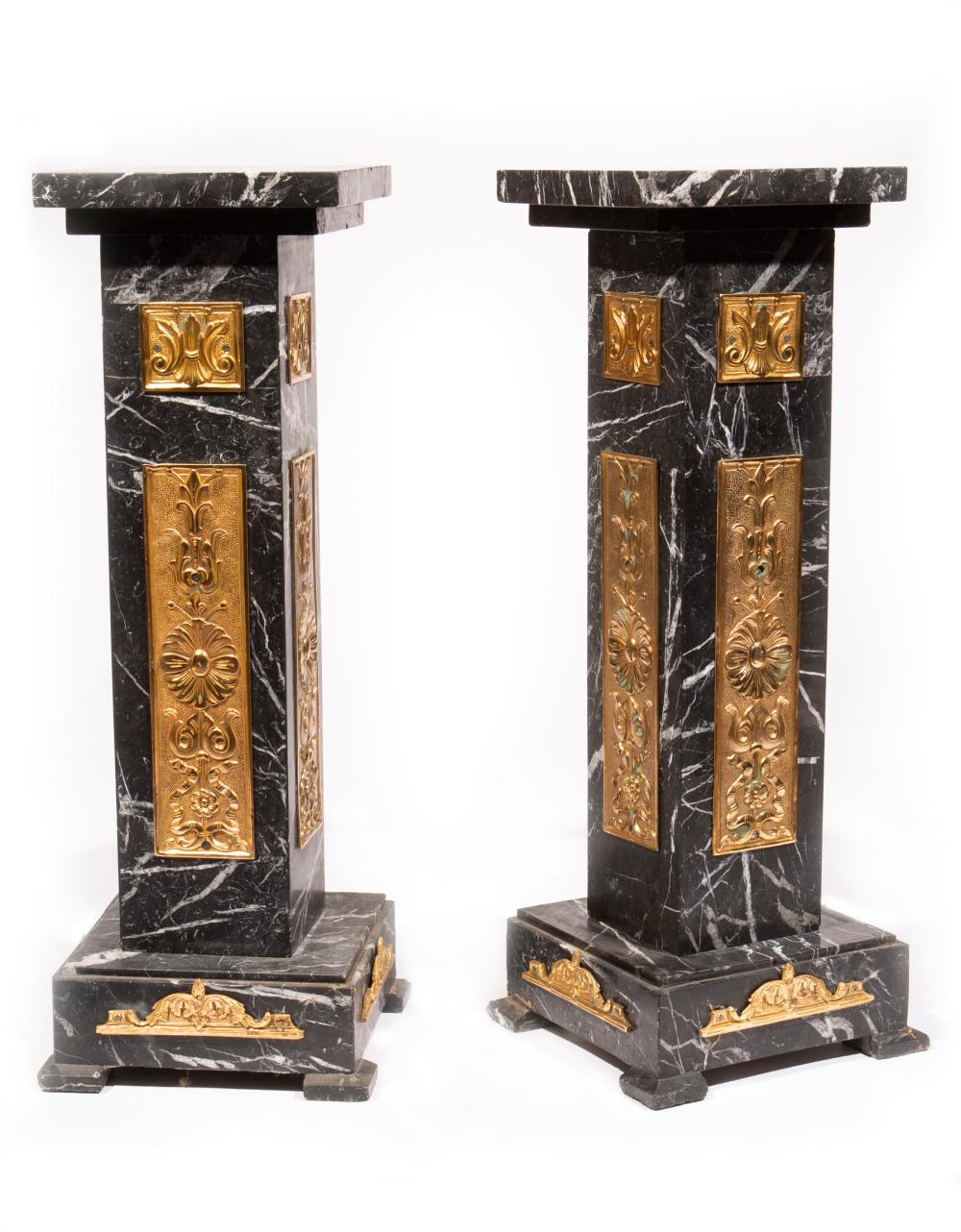 CONTINENTAL BRONZE-MOUNTED MARBLE