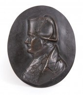 CONTINENTAL BRONZE PLAQUE OF N