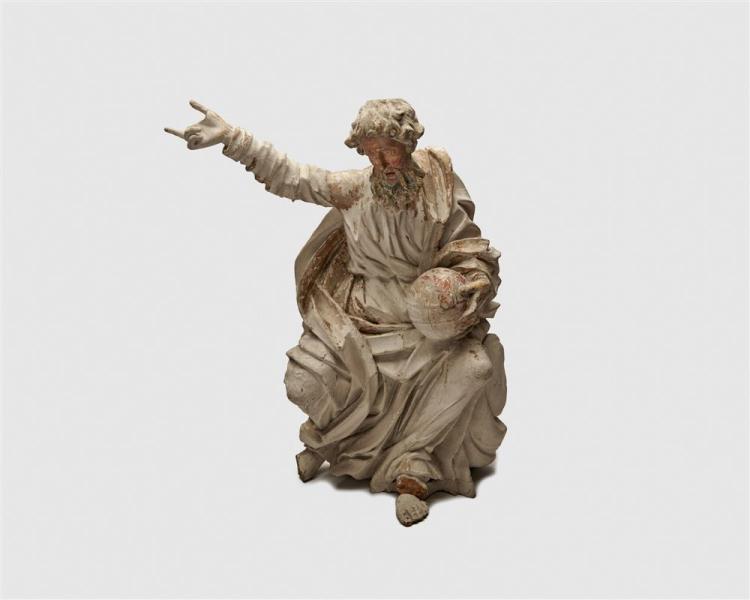 CONTINENTAL CARVED AND PAINTED WOOD