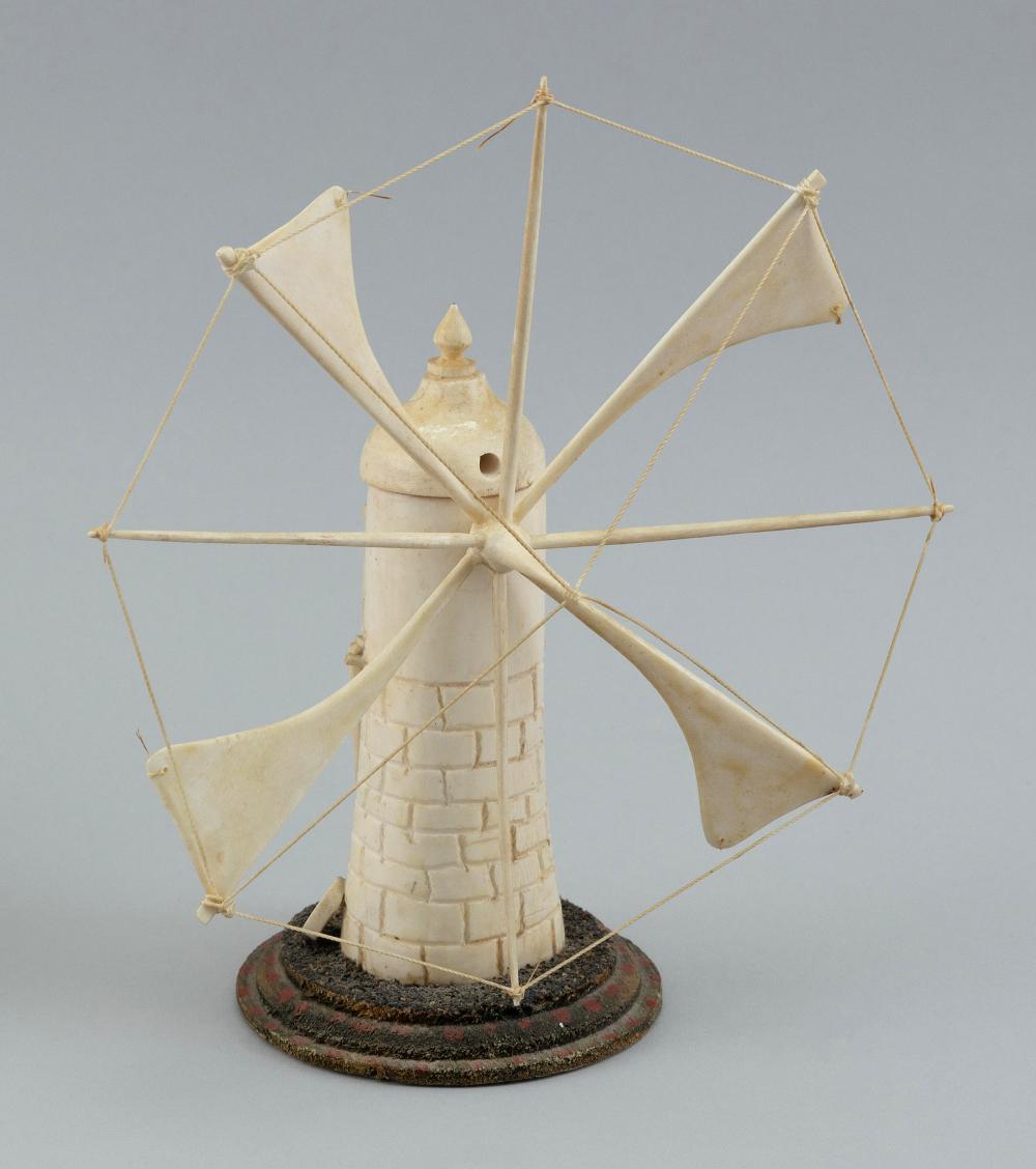 CONTINENTAL CARVED BONE WINDMILL