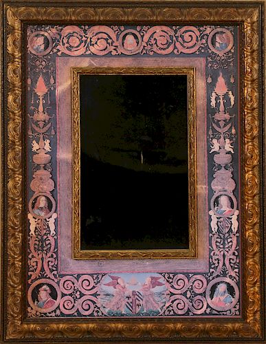 CONTINENTAL CARVED DECORATED MIRROR