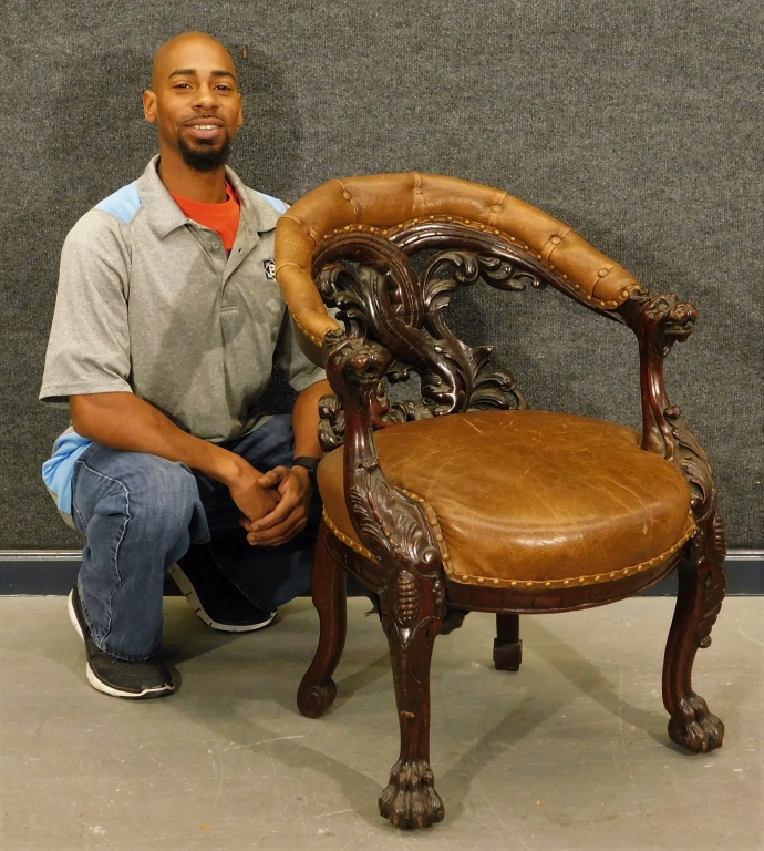 CONTINENTAL CARVED GARGOYLE WOOD