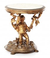 Continental carved giltwood si