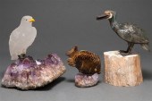 Continental carved hardstone c