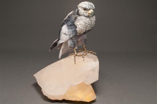 Continental carved hardstone