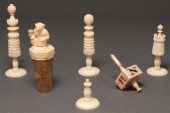 Continental carved ivory figur