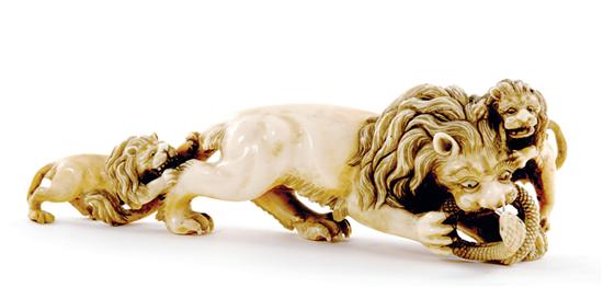 Continental carved ivory figural