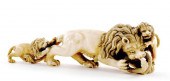 Continental carved ivory figur