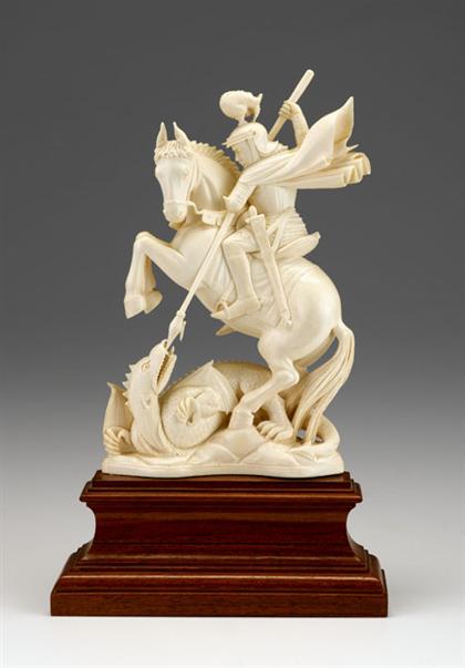 Continental carved ivory figure of