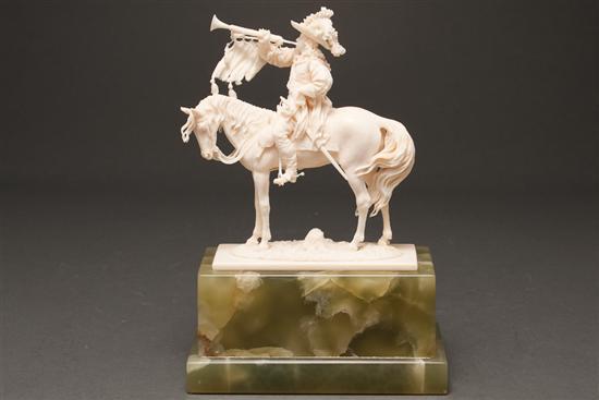 Continental carved ivory figure