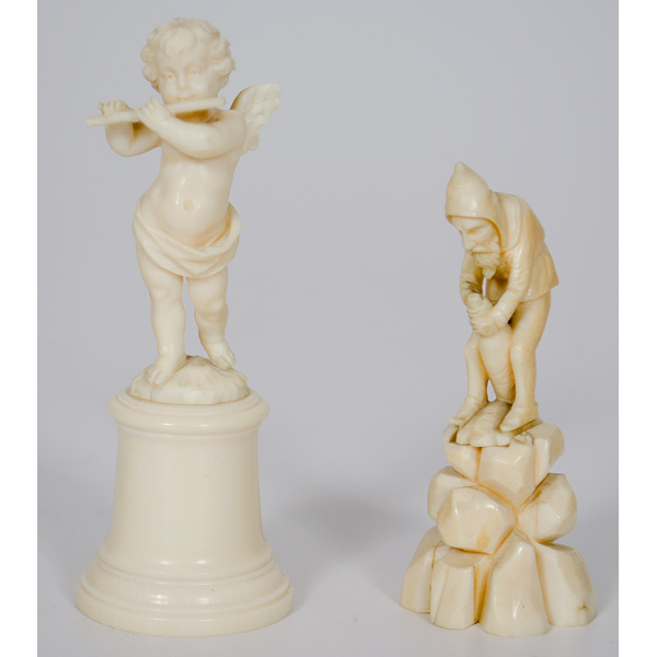 Continental Carved Ivory Figures