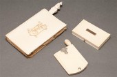 Continental carved ivory lady'
