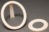 Continental carved ivory oval
