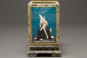 Continental carved ivory "Pied