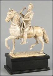 CONTINENTAL CARVED IVORY SOLDI