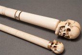Continental carved ivory swagg